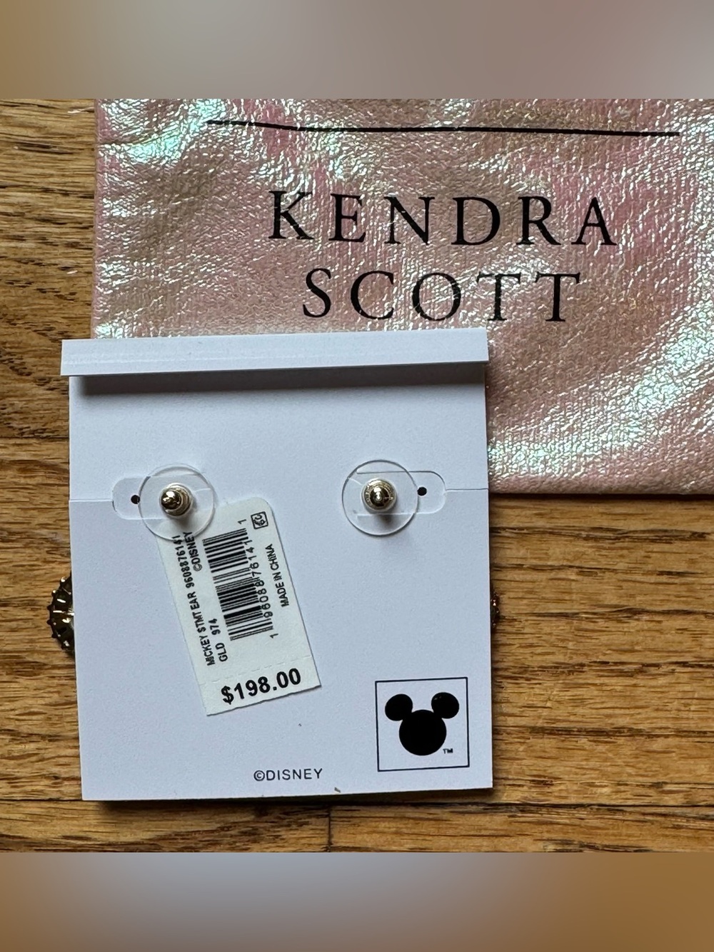Kendra Scott x Disney Mickey Mouse Multicolor Statement Drop Earrings with Pouch - Picture 3 of 3